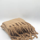 Knitted Scarf With Tassels - svnx