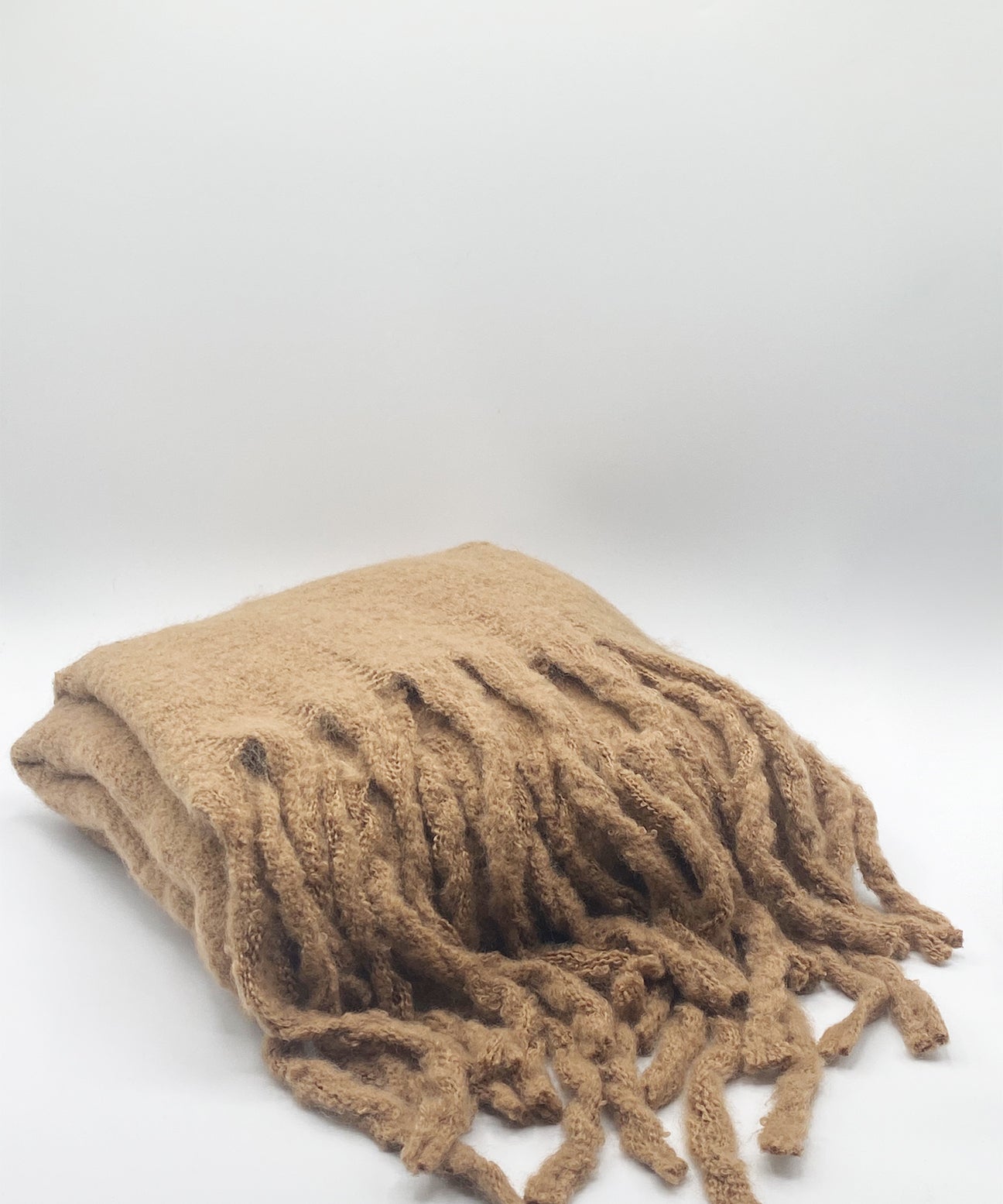Knitted Scarf With Tassels