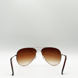 Classic Pilot Gold Aviator  Sunglasses