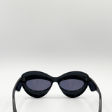 Chunky sunglasses in black