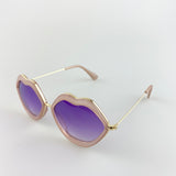 Purple Ombre Lense Lips Sunglasses