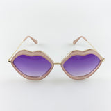 Purple Ombre Lense Lips Sunglasses