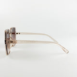 Oversized Square Sunglasses In Crystal Sand