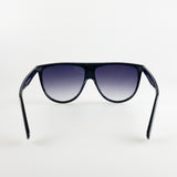 Oversized Rounded Frame Sunglasses with Ombre Lenses - svnx