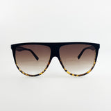 Ombre Lense Oversized Animal Print Sunglasses