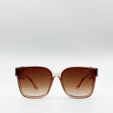 Cateye Crystal Frame Oversized Sunglasses