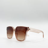 Cateye Crystal Frame Oversized Sunglasses