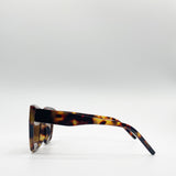 Plastic Frame Oversized Cat Eye Sunglasses