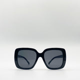 Oversized Square Plastic Frame Sunglasses