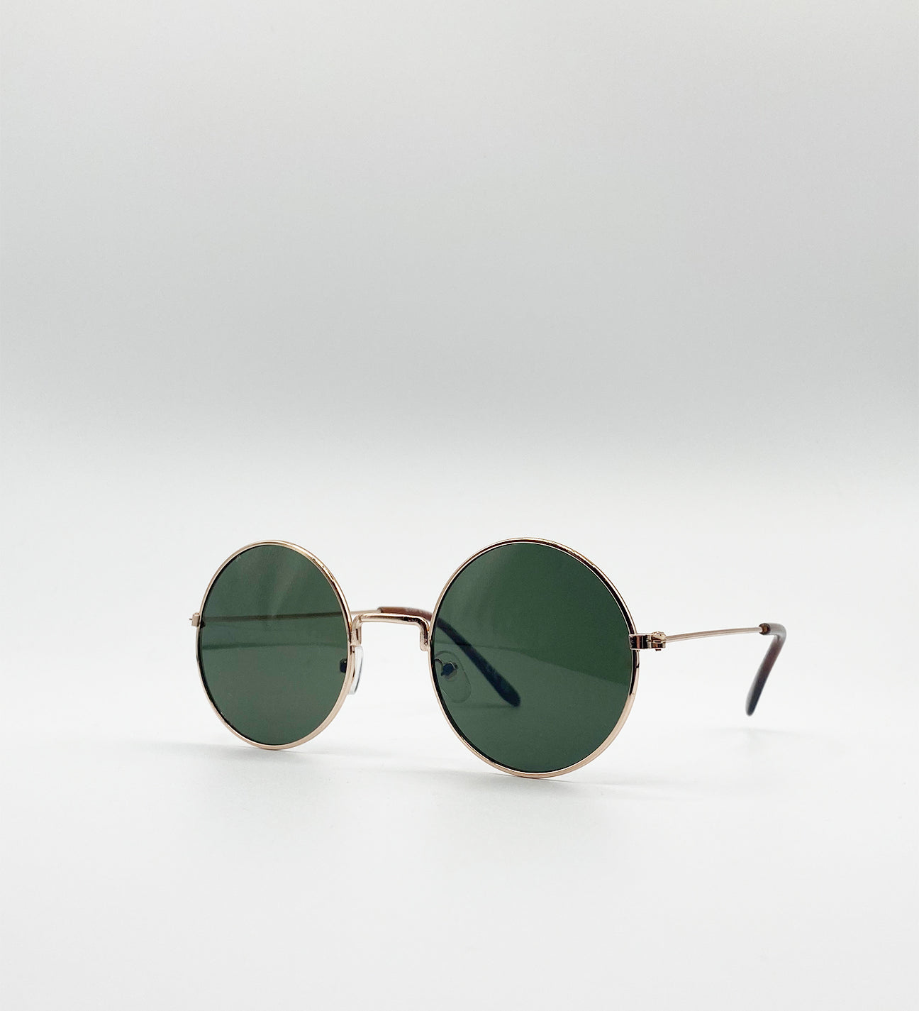 Classic Metal Frame Round Sunglasses - svnx