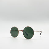 Classic Metal Frame Round Sunglasses - svnx