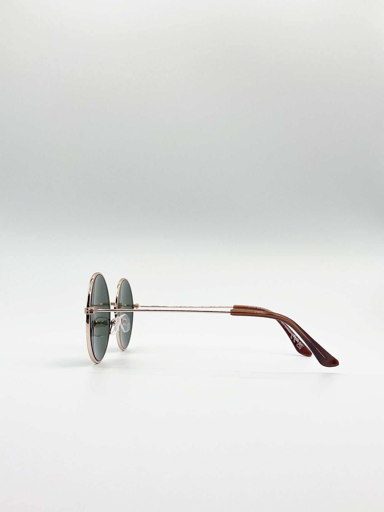 Classic Metal Frame Round Sunglasses - svnx