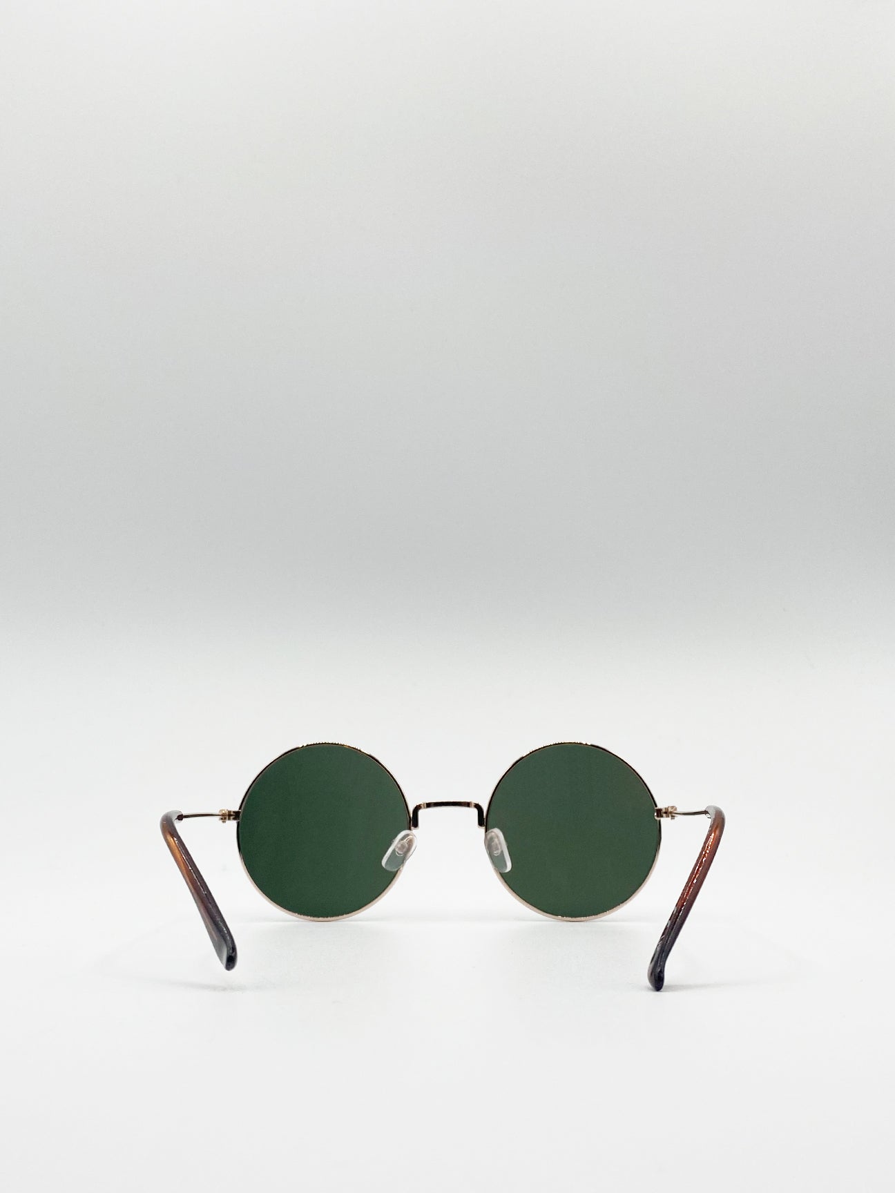 Classic Metal Frame Round Sunglasses - svnx