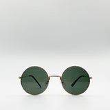 Classic Metal Frame Round Sunglasses - svnx