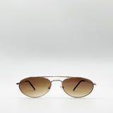 Double Bridge Metal Sunglasses With Tinted Lenses