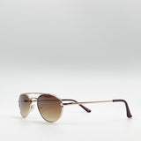 Double Bridge Metal Sunglasses With Tinted Lenses