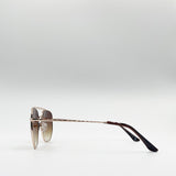 Double Bridge Metal Frame  Sunglasses - svnx