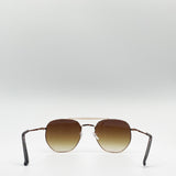 Double Bridge Metal Frame  Sunglasses - svnx