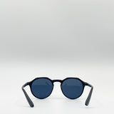 Matte Classic Preppy Sunglasses With Key Hole Nosebridge - svnx