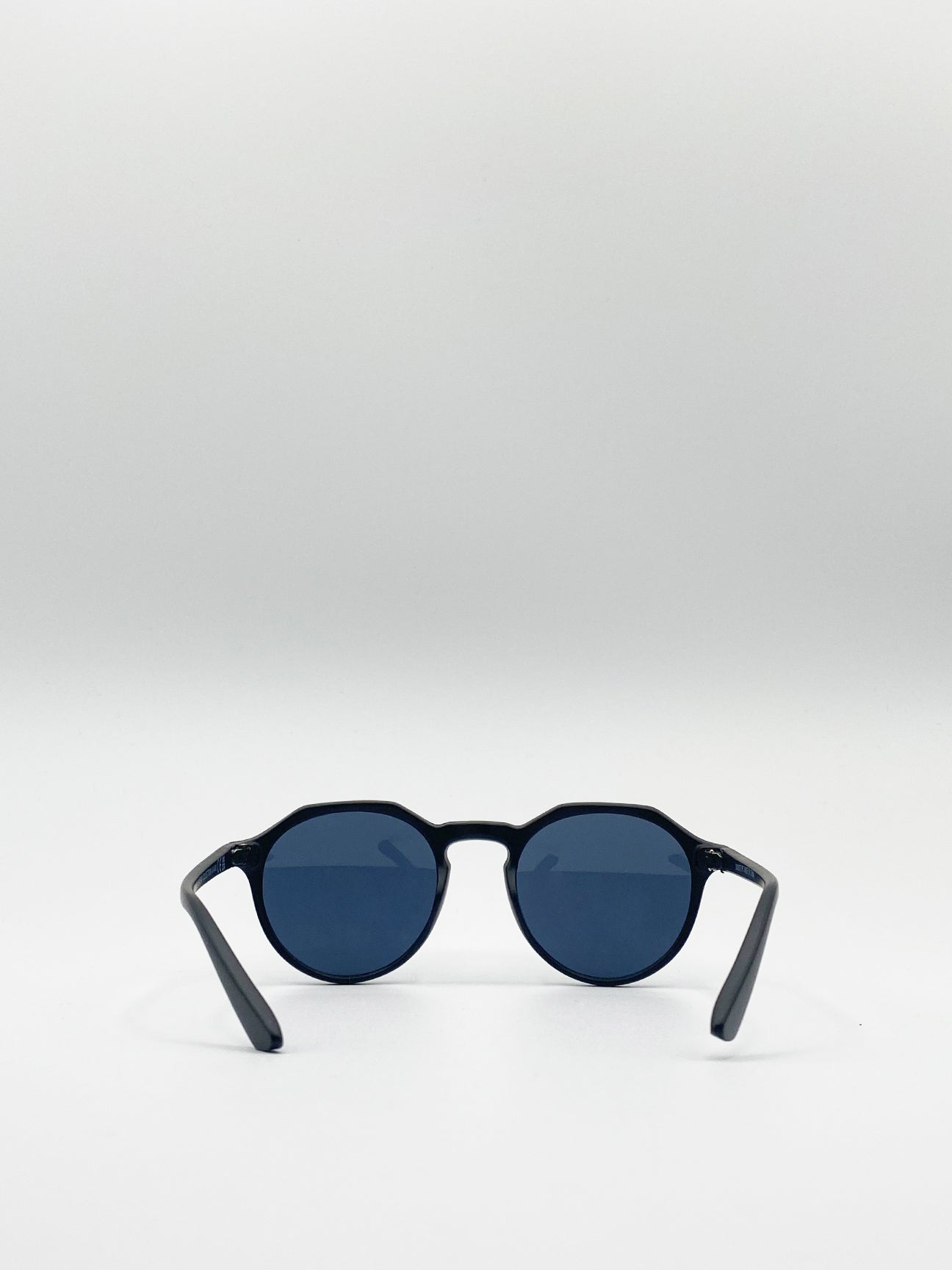 Matte Classic Preppy Sunglasses With Key Hole Nosebridge - svnx