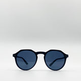 Matte Classic Preppy Sunglasses With Key Hole Nosebridge - svnx