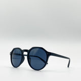 Matte Classic Preppy Sunglasses With Key Hole Nosebridge - svnx