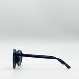 Matte Classic Preppy Sunglasses With Key Hole Nosebridge - svnx
