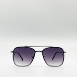 Silver Aviator Sunglasses with Metal Frames