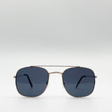 Metal Frame Aviator Style Square  Sunglasses