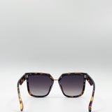 Oversized Cat Eye Sunglasses In Tortoiseshell