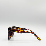 Oversized Cat Eye Sunglasses In Tortoiseshell