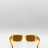 Mini Rectangle Sunglasses with Plastic Frames