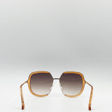 70'S Oversized Sunglasses in Peach