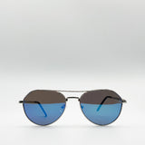 Aviator Sunglasses With Mirror Lenses - svnx