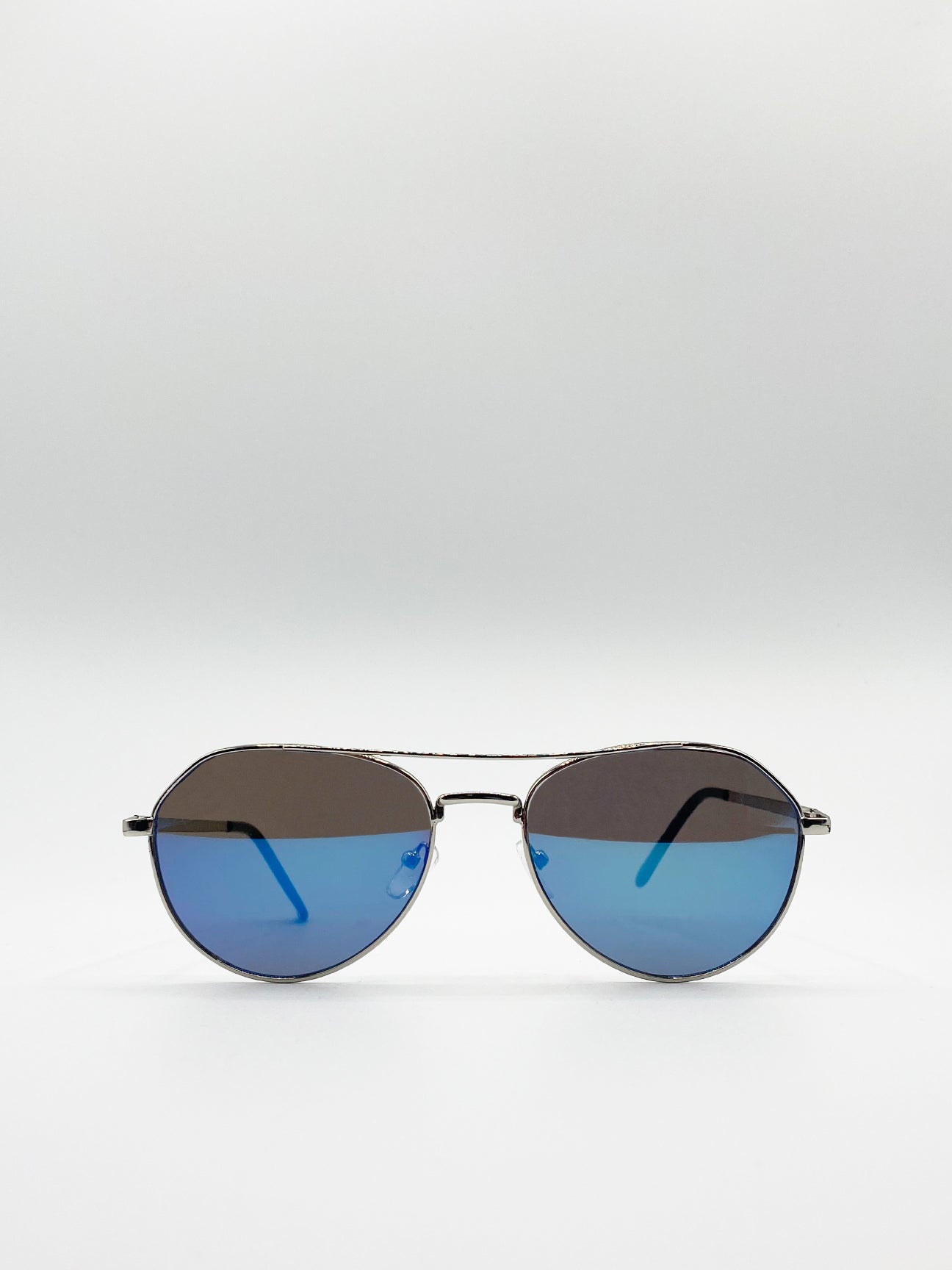 Aviator Sunglasses With Mirror Lenses - svnx