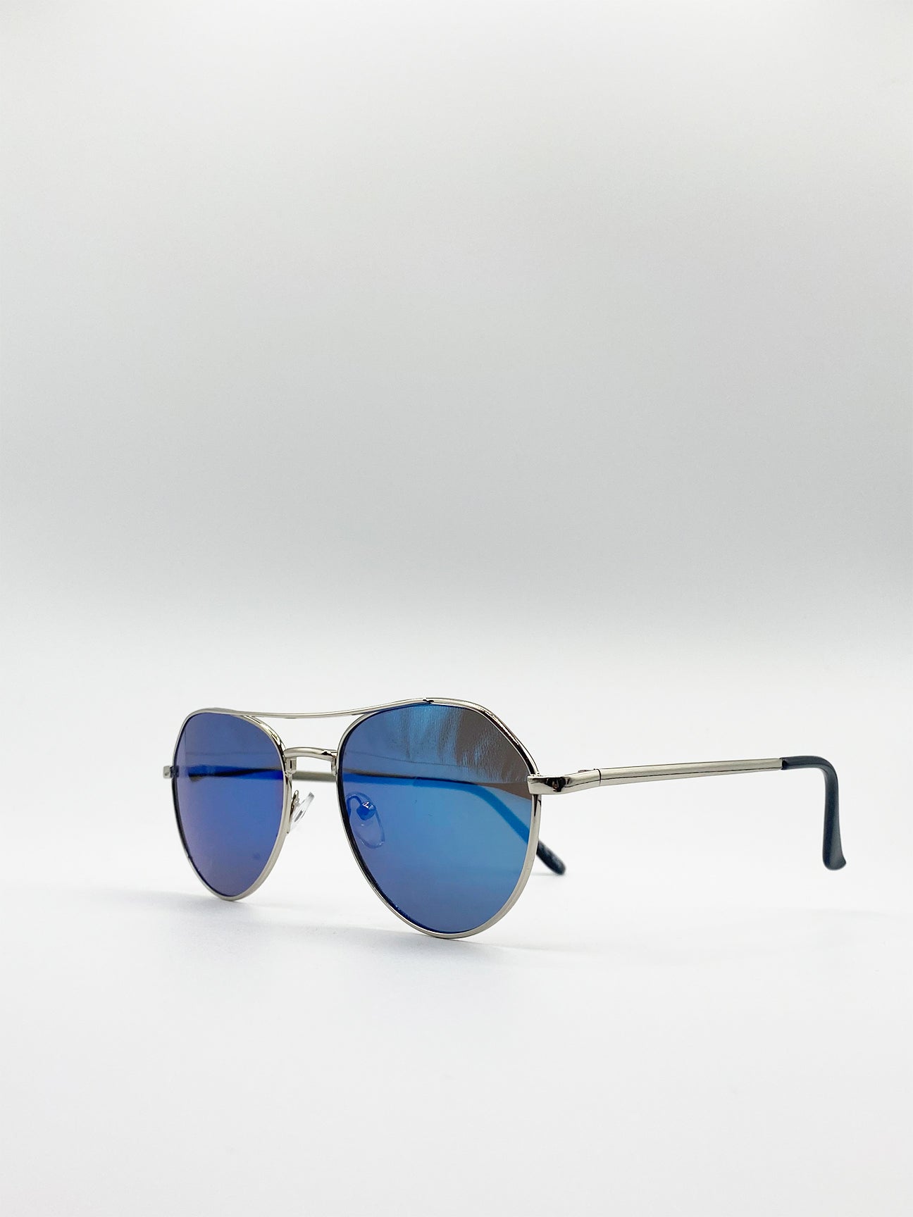 Aviator Sunglasses With Mirror Lenses - svnx