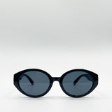 Oval Plastic Frame Sunglasses
