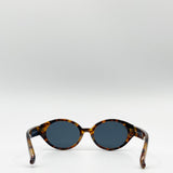 Retro Plastic Oval Frame Sunglasses