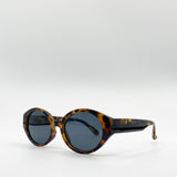 Retro Plastic Oval Frame Sunglasses