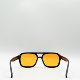 70's Navigator plastic frame sunglasses with orange lenses