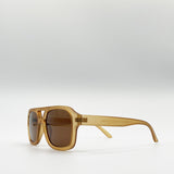 70's Navigator Sunglasses In Matte Sand