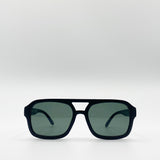 Navigator Retro Style Plastic Frame Sunglasses - svnx