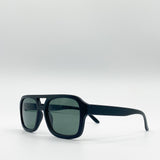 Navigator Retro Style Plastic Frame Sunglasses - svnx