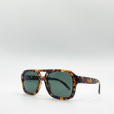 70's Navigator Sunglasses In Tortoiseshell - svnx