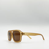 70's Navigator Sunglasses In Matte Sand - svnx