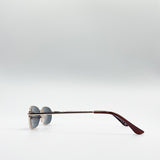 Slim Metal Frame Rectangle Sunglasses