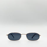 Slim Metal Frame Rectangle Sunglasses