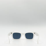 Oversized Matte Clear Frame Cat Eye Sunglasses