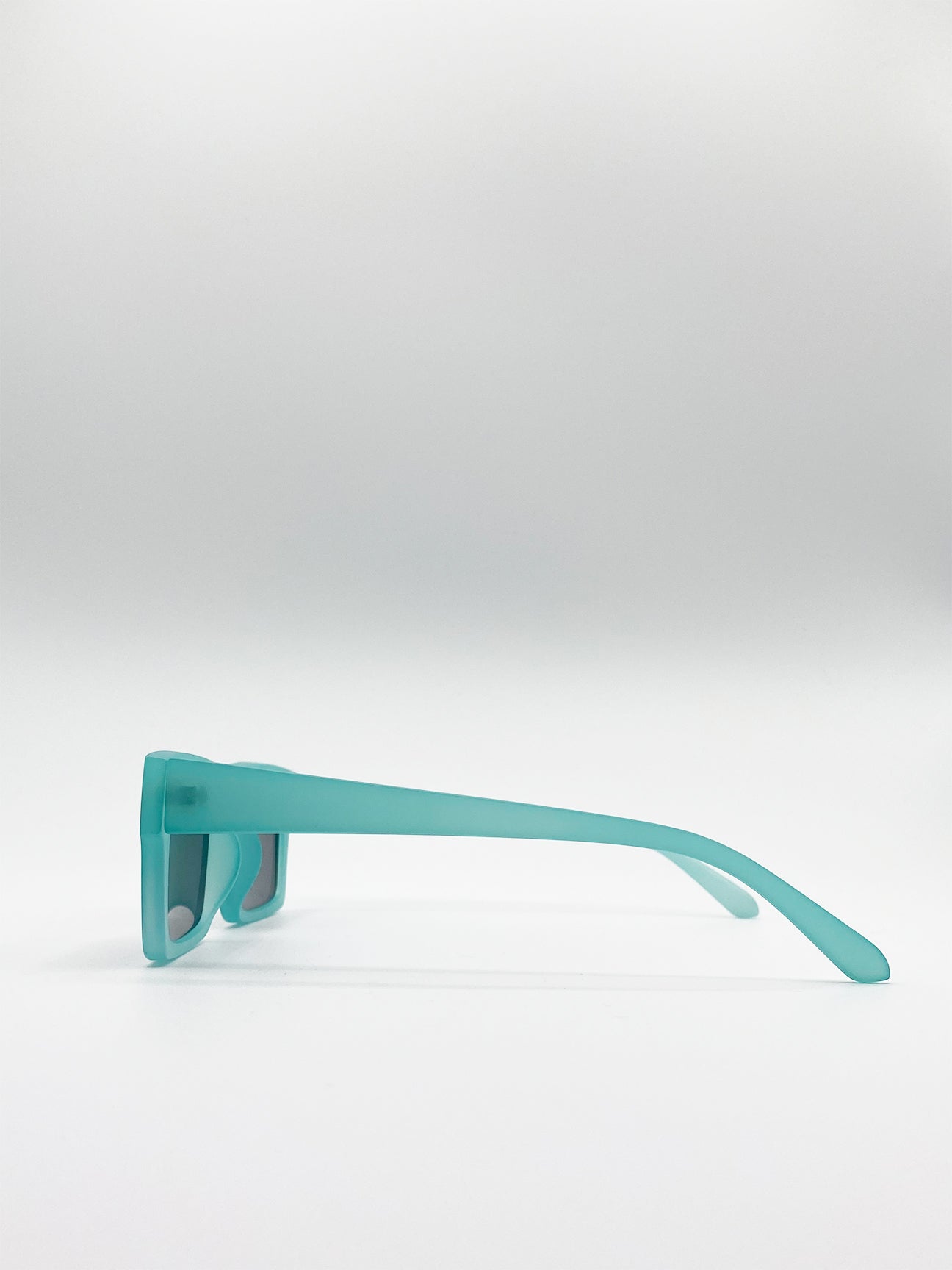 Square Matte Crystal Frame Sunglasses - svnx