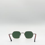 Hexagon Metal Frame Sunglasses in Gold - svnx
